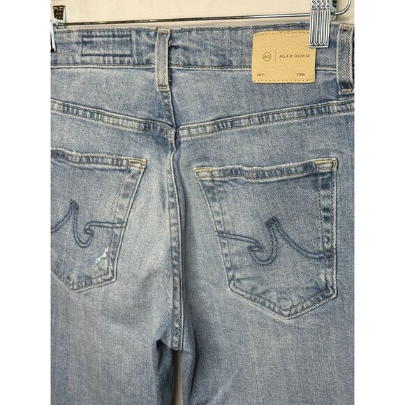 AG Ex-Boyfriend Slouchy Slim Raw Hem Distressed Jeans | Size 26 - Picture 3 of 9